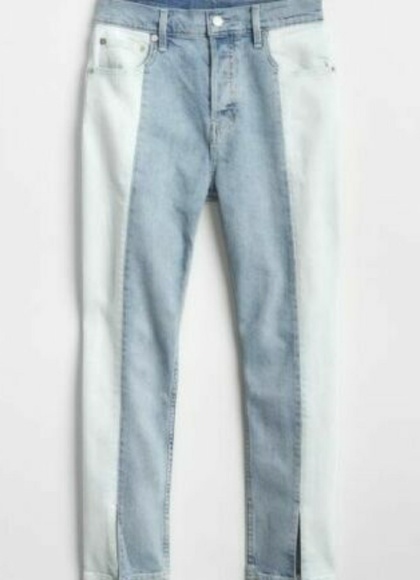 Super High Rise Straight Grop Light Indigo Gap - Picture 3 of 8